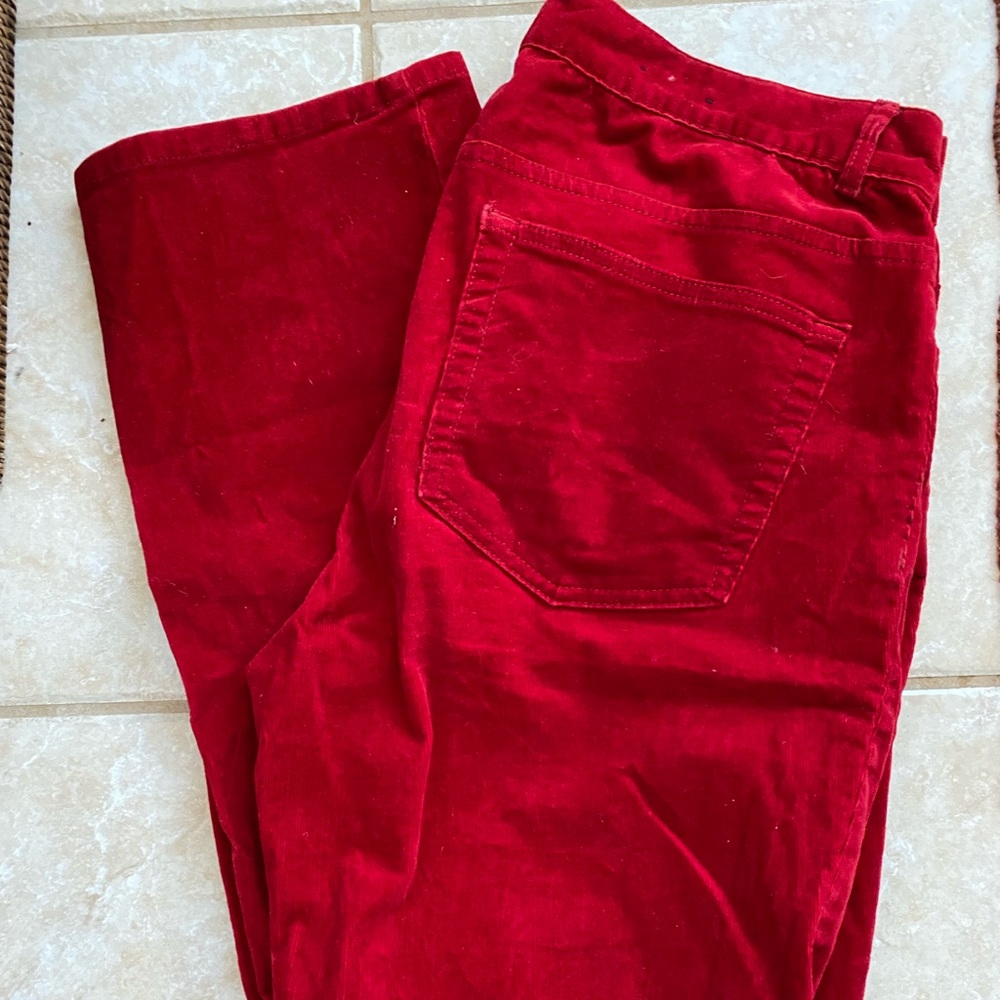 VINTAGE RED CORDUROY PANTS